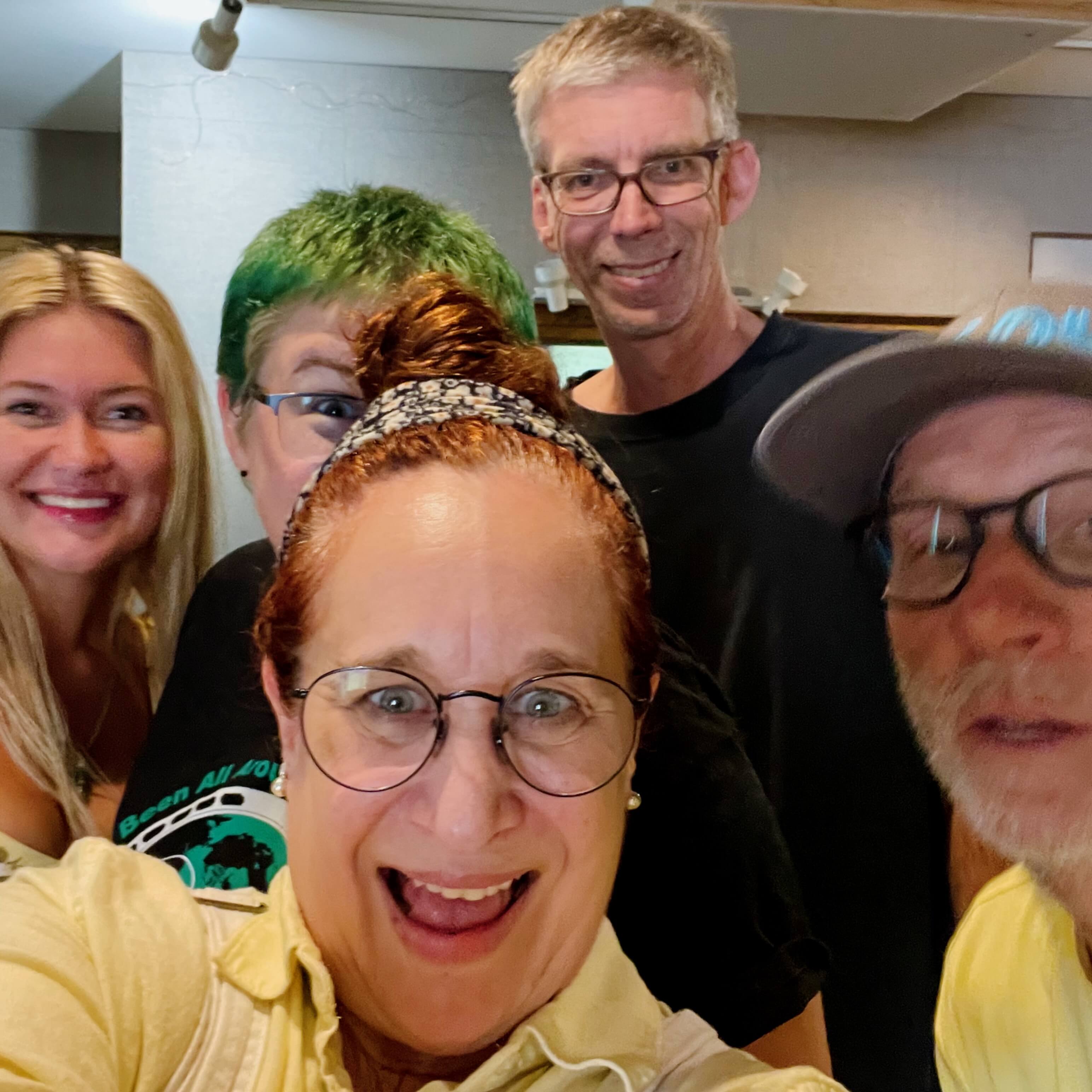 5-Foot Betty with KGNU DJs behind the scenes